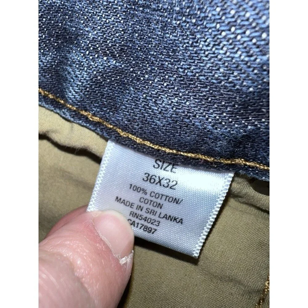 ond OLD NAVY DENIM Low Rise Bootcut Mens Dark Wash Jeans Sz 36x31